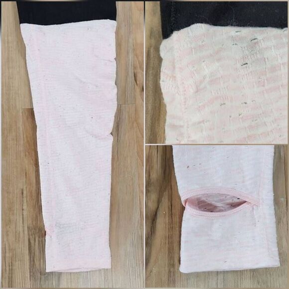 💜Studio by Capezio Black & Pink High Waist Anastasia Stirrup Pants Small - Picture 11 of 12